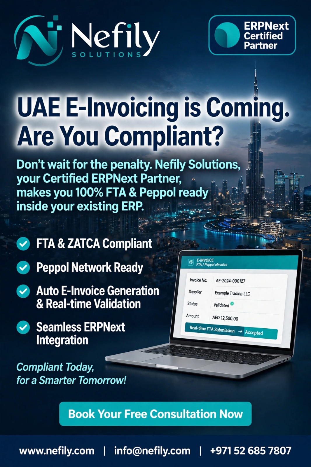 UAE E-Invoicing Mandate 2026-27: Are You 100% FTA & Peppol Ready?