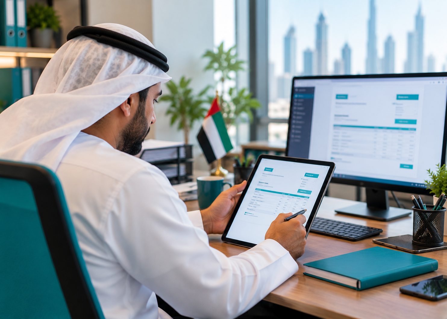 UAE FTA e-invoicing compliance dashboard built on ERPNext by Nefily Solutions